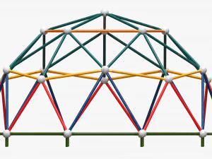 Playground climbing hemisphere 3D Model