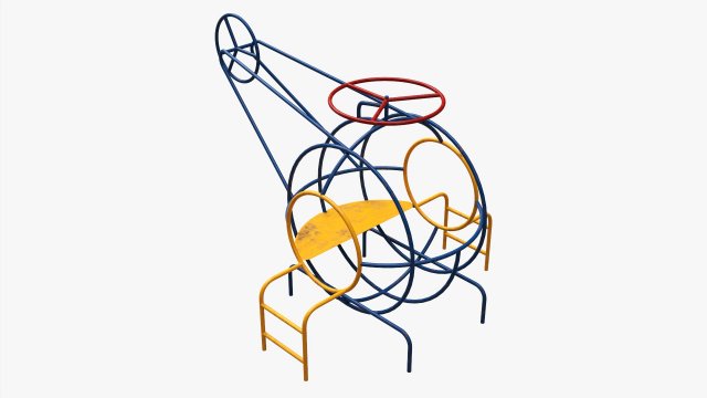 Playground helicopter 3D 模型 .c4d .max .obj .3ds .fbx .stl .blend 