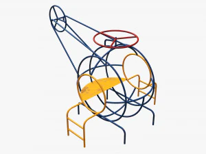Elicottero per parco giochi Modello 3D