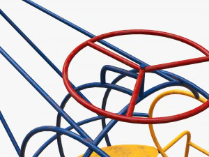 खेल का मैदान हेलीकाप्टर 3D मॉडल