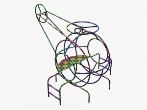 खेल का मैदान हेलीकाप्टर 3D मॉडल