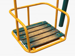 Playground metal swing 01 3Dモデル