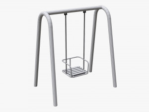 Playground metal swing 01 3Dモデル