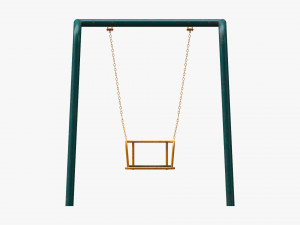 Playground metal swing 02 3D 모델