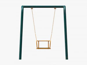Playground metal swing 02 3D Model