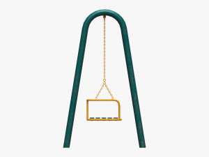 Playground metal swing 02 3D 모델