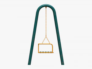 Playground metal swing 02 3D Model