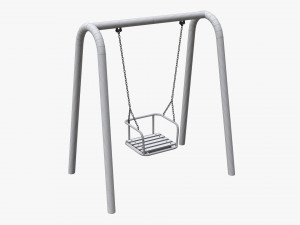 Playground metal swing 02 3D 모델