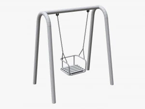 Playground metal swing 02 3D Model
