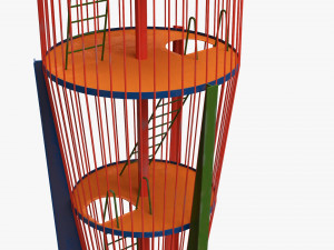 Playground rocket big 3D मॉडल