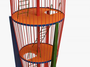 Playground rocket big 3D Model