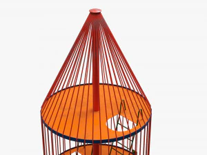 Playground rocket big 3D Model