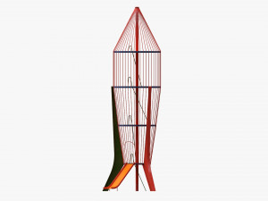 Playground rocket big 3D मॉडल