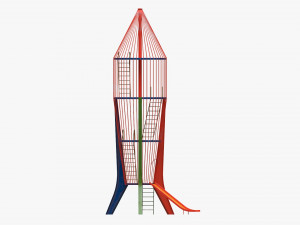 Playground rocket big 3D मॉडल