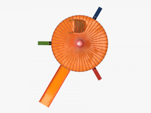 Playground rocket big 3D मॉडल