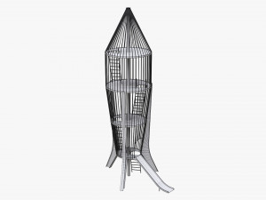 Playground rocket big 3D मॉडल