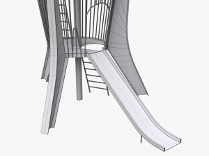 Playground rocket big 3D मॉडल