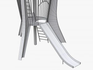 Playground rocket big 3D Model