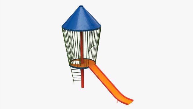 Playground rocket small Modello 3D .c4d .max .obj .3ds .fbx .stl .blend 