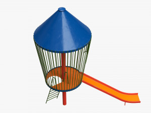 Playground rocket small Modello 3D