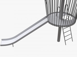 Playground rocket small Modello 3D