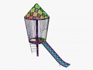 Playground rocket small Modello 3D