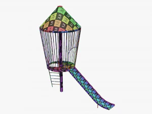 Playground rocket small 3D Model