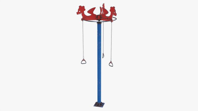 Pole rope swing 3D-Modell .c4d .max .obj .3ds .fbx .stl .blend 
