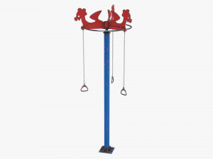 Pole rope swing 3D Model