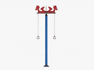 Pole rope swing 3D-Modell
