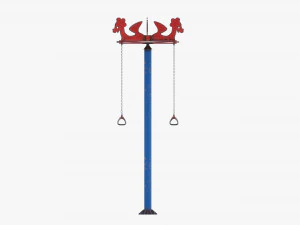 Pole rope swing 3D Model