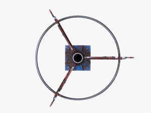 Pole rope swing 3D-Modell