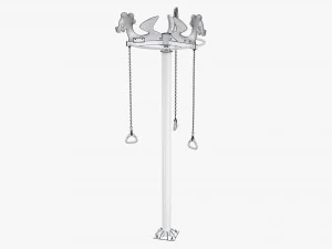 Pole rope swing 3D Model