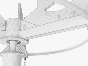 Pole rope swing 3D-Modell