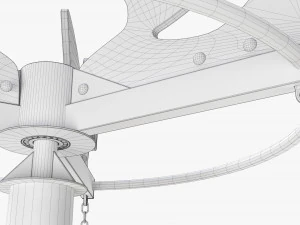Pole rope swing 3D Model