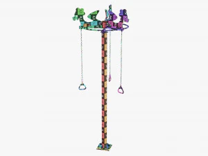 Pole rope swing 3D Model