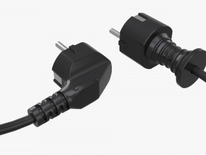Power cord plugs Modelo 3D