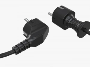 Power cord plugs 3D Model