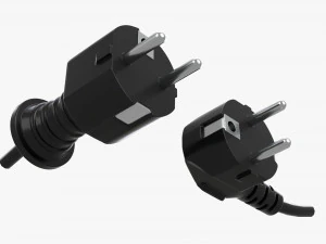 Power cord plugs 3D Model