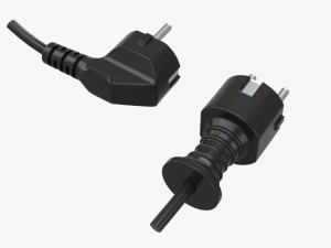 Power cord plugs Modelo 3D
