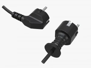Power cord plugs 3D Model