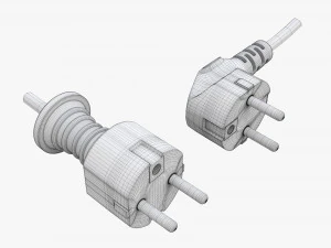 Power cord plugs 3D Model