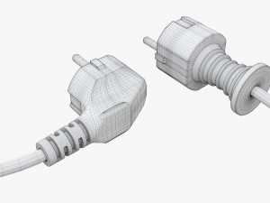 Power cord plugs 3D Model