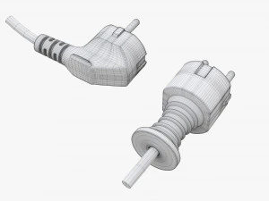 Power cord plugs 3D Model