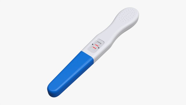 Pregnancy test 3D Model .c4d .max .obj .3ds .fbx .stl .blend 