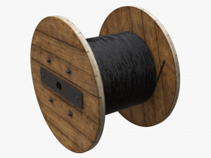 Steel cable reel Modelo 3D