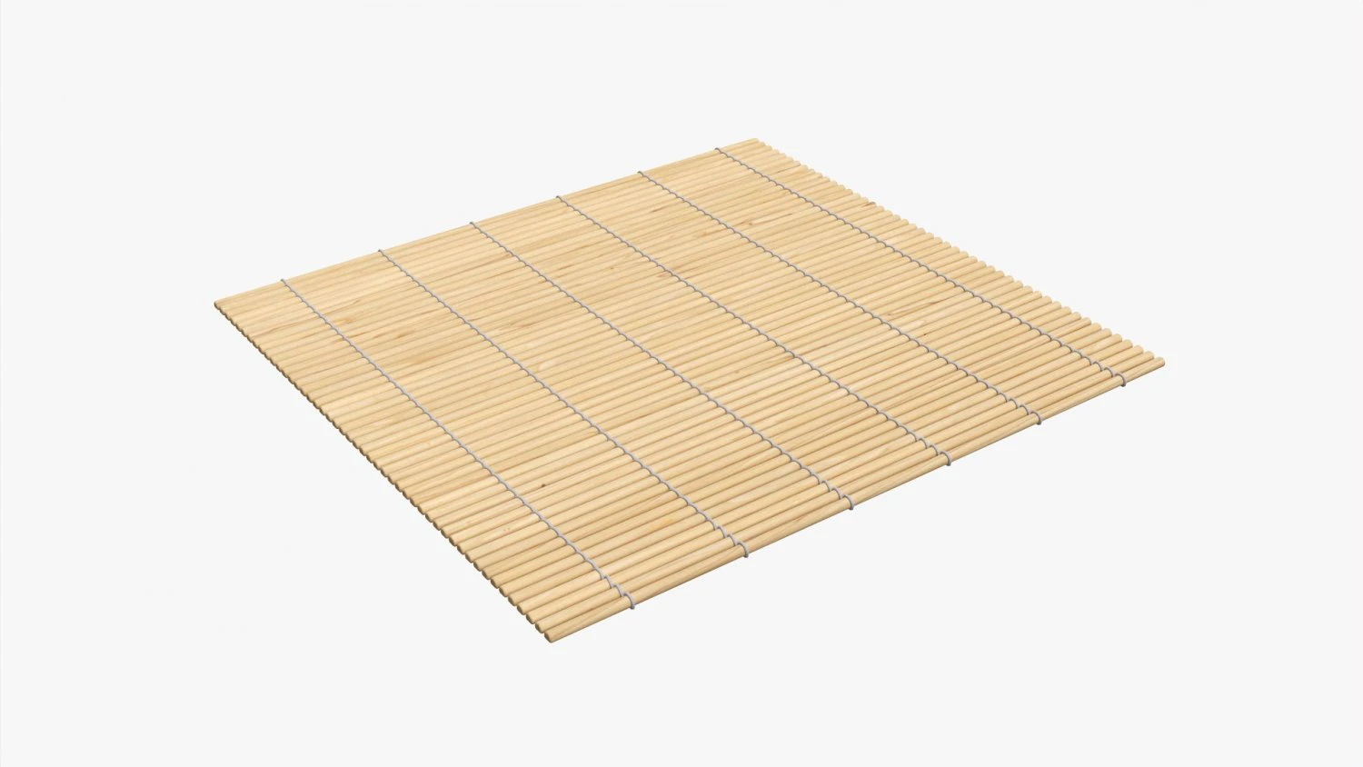 Sushi bamboo mat 3D Model .c4d .max .obj .3ds .fbx .stl .blend