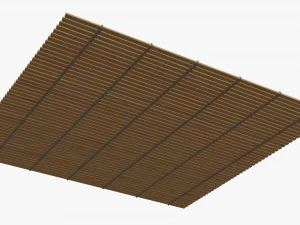 Sushi bamboo mat 3D Model