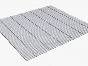 Sushi bamboo mat 3D Model
