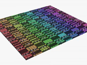 Sushi bamboo mat 3D Model